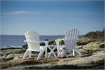 Seaside Casual's Coastline Adirondack Chair shown in White