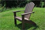 Seaside Casual's Coastline Adirondack Chair shown in Chestnut Brown