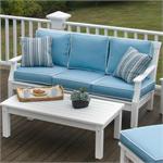 Nantucket Sofa shown on a deck  made by Seaside Casual Furniture.Sold by GottaHaveItInc.com